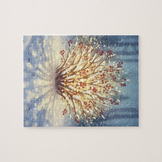 The Winter Lantern | Glowing Berry Bush ジグソーパズル (横)