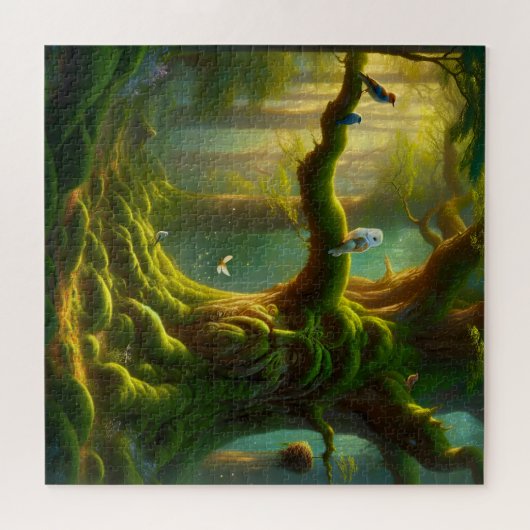 The Wise Old Tree of the Enchanted Forest ジグソーパズル (横)