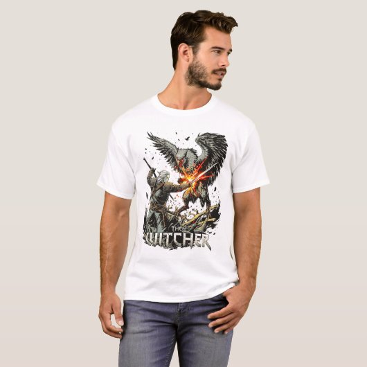 The Witcher Monster Hunter – Fantasy Warrior T-Shi Tシャツ (正面フル)
