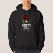 The Witty Gnome Buffalo Plaid Christmas Matching F パーカ (正面)
