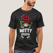 The Witty Gnome Buffalo Plaid Christmas Matching F Tシャツ (正面)