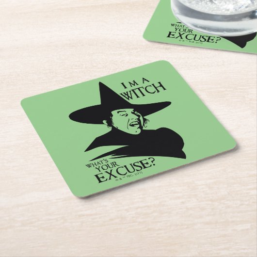 The Wizard Of Oz™ | I'm A Witch スクエアペーパーコースター (アングル)