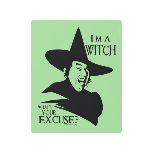 The Wizard Of Oz™ | I'm A Witch メタルプリント (正面)