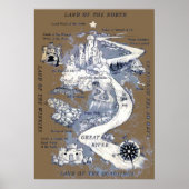 The Wizard of Oz Map Rare ポスター (正面)