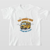 The Wobbly Bus! - Funny School Bus Tシャツ (レイダウン)