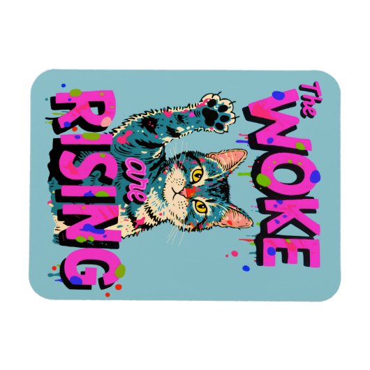 The Woke Are Rising マグネット (横)