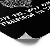 The Wolf Doesn't Perform In The Circus Cool Wolf M ポスター (角)