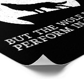 The Wolf Doesn't Perform In The Circus Cool Wolf M ポスター (角)