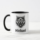 The Wolf Personalized Coffee Cup マグカップ (左)
