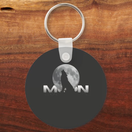 the wolf`s cry under the full moon キーホルダー (正面)