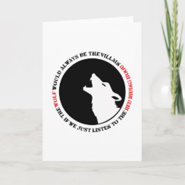 The wolf would always be the villain カード
