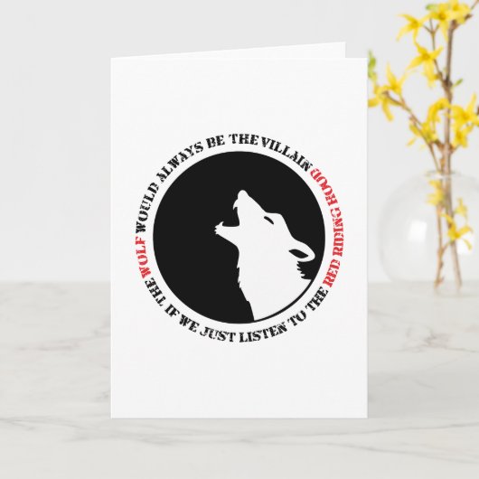 The wolf would always be the villain カード (黄色い花)