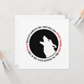 The wolf would always be the villain カード (正面/裏面インサイチュ)