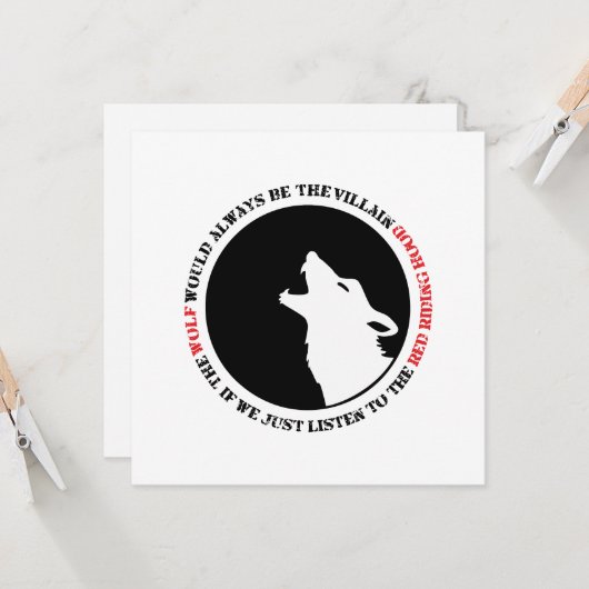 The wolf would always be the villain カード (正面/裏面インサイチュ)