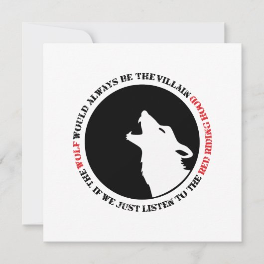 The wolf would always be the villain カード (正面)