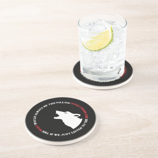 The wolf would always be the villain コースター (側面)