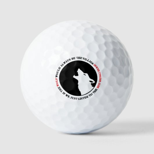 The wolf would always be the villain ゴルフボール (正面)