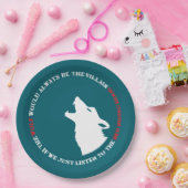 The wolf would always be the villain ペーパープレート (パーティー)