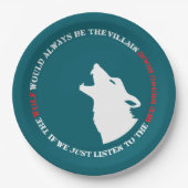 The wolf would always be the villain ペーパープレート (正面)