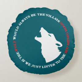 The wolf would always be the villain ラウンドクッション