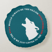 The wolf would always be the villain ラウンドクッション (裏面)