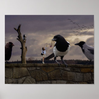 The woman and the birds poster ポスター