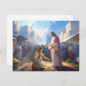 The Woman Healed by Faith ポストカード (正面/裏面)