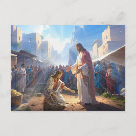 The Woman Healed by Faith ポストカード
