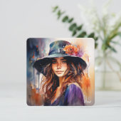 The Woman in the Hat: Portrait of Vibrant Grace (スタンド正面)