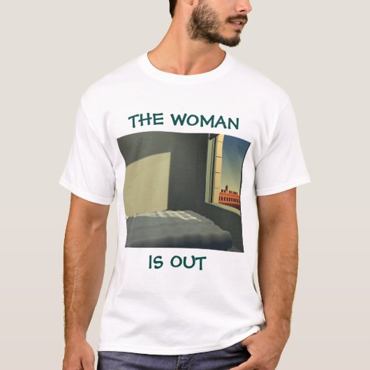 The woman is out tシャツ (正面)