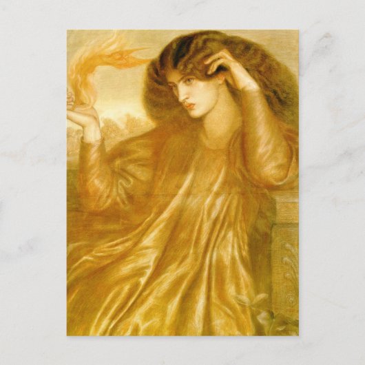 The Women of the flame by Dante Gabriel Rossetti ポストカード (正面)