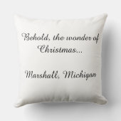 The Wonder of Christmas Pillow クッション (裏面)