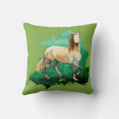 The wonderful horse Kissen Greenery クッション (裏面)