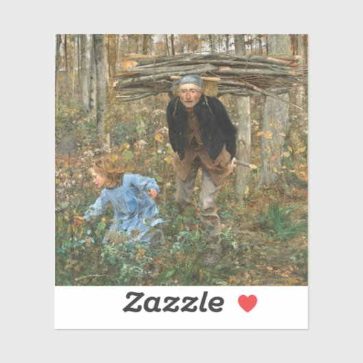 The Wood Gatherer - Jules Bastien-Lepage, 1881 シール (シート)