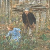 The Wood Gatherer - Jules Bastien-Lepage, 1881 シール (正面)