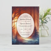 The Woodland Spell of Falling Leaves Wedding 招待状 (スタンド正面)