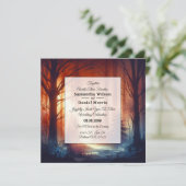 The Woodland Spell of Falling Leaves Wedding 招待状 (スタンド正面)