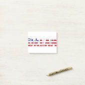 The word "Dream" with American flag ポストイット (デスク上)