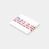The word "Dream" with American flag ポストイット (アングル)