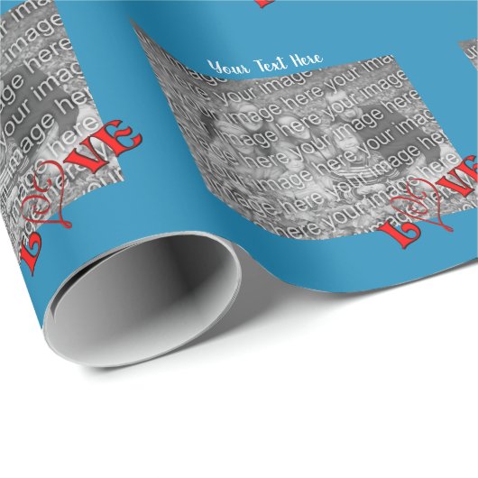 The Word Love Photo Frameテンプレート ラッピングペーパー (ロールコーナー)