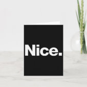 The Word Nice _ A Christmas Design That Says Nice  カード (正面)