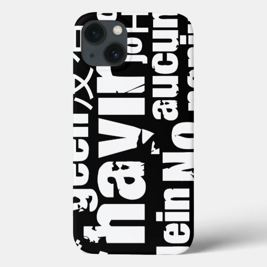 The word "No" in different languages Case-Mate iPhoneケース (裏面)