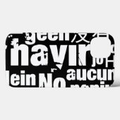 The word "No" in different languages Case-Mate iPhoneケース (裏面 (横))