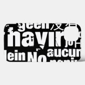 The word "No" in different languages Case-Mate iPhoneケース (裏面 (横))