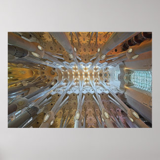 The work of Gaudi - Sagrada Familia, Barcelona ポスター