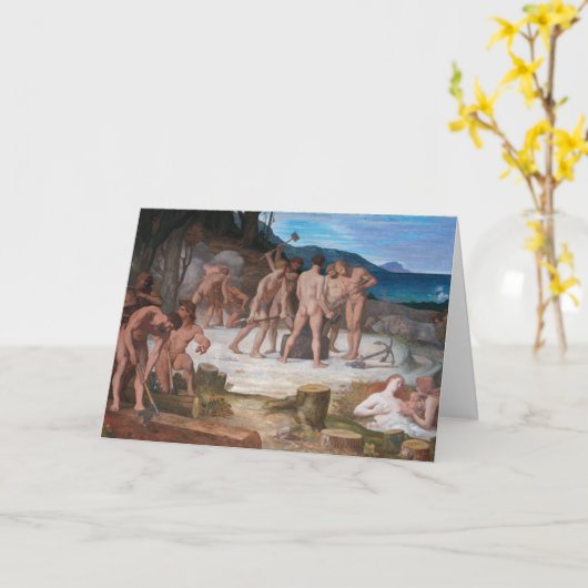 The Workers Fine Art Greetings Card カード (黄色い花)