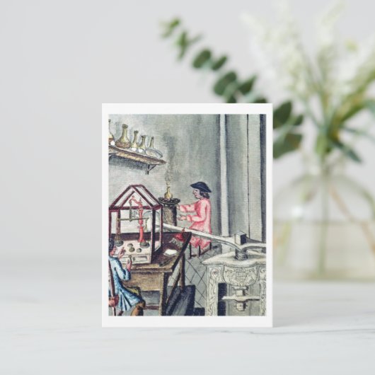 The Workshop of Silversmiths, from a silversmith b ポストカード (スタンド正面)