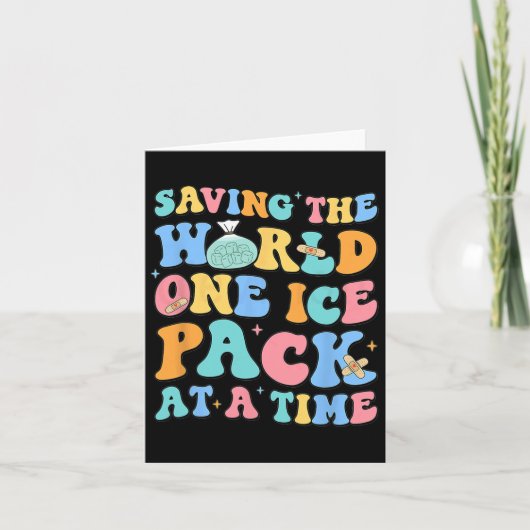 The World 救 One Ice Pack At Time Schoolナース カード (正面)