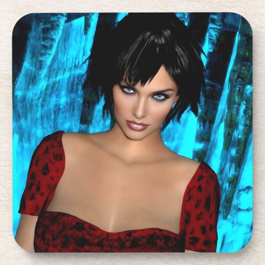 The World Behind the Eyes hard plastic coasters コースター (正面)