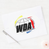 The World Drill Associationステッカー 楕円形シール (封筒)